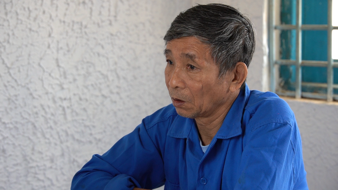 Bị can Mai Tấn Thưởng tại cơ quan công an Bị can Mai Tấn Thưởng tại cơ quan công an