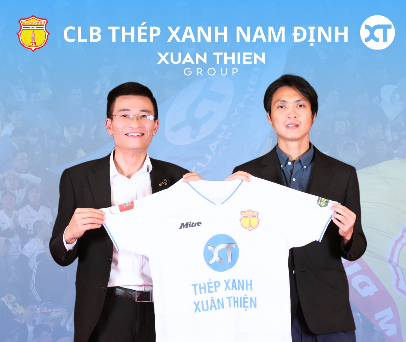 Tuấn Anh nhiều cơ hội có cúp vô địch V-League đầu tiên khi đầu quân cho Nam Định mùa giải năm nay. Ảnh Văn Văn