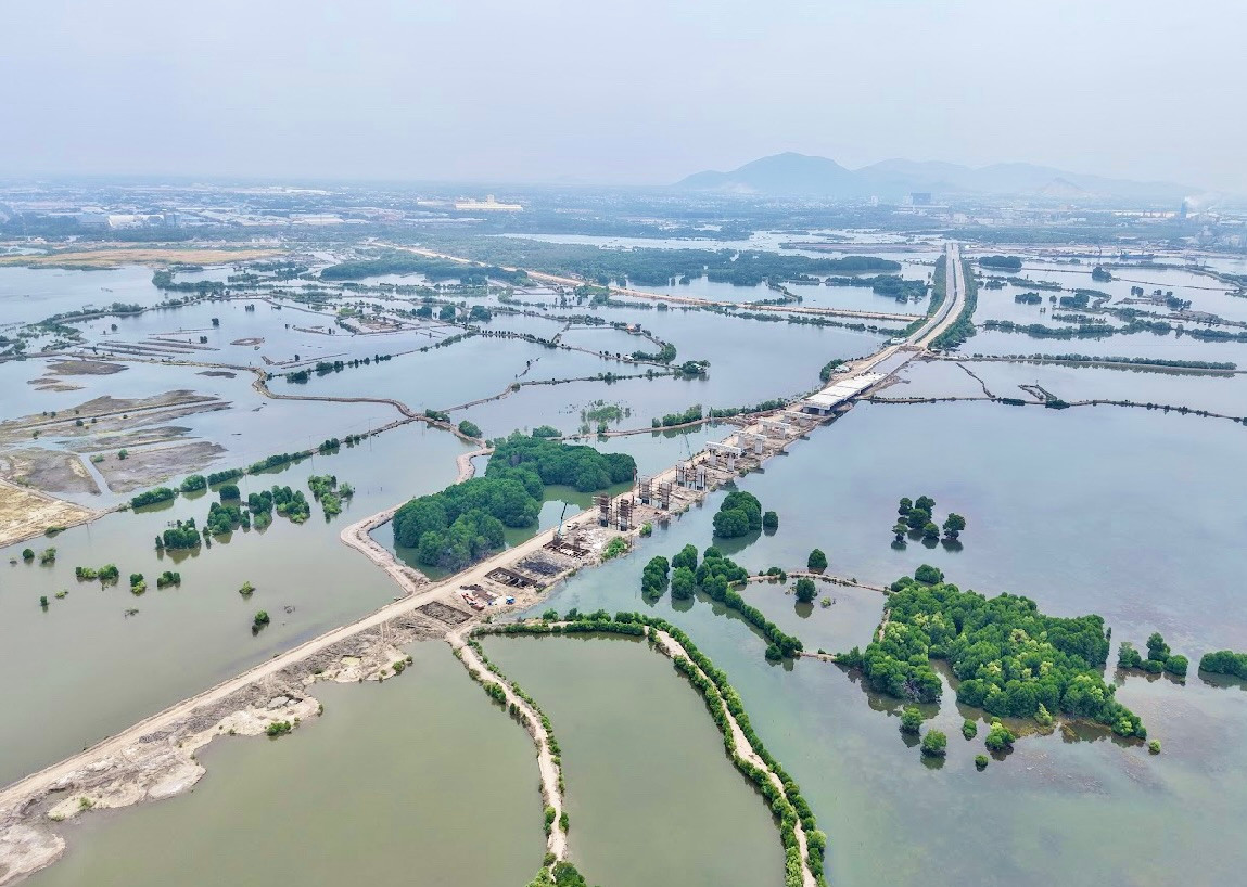 Cũng theo Ban QLDA, trên công trường nhà thầu đang huy động khoảng 350 kỹ sư, công nhân cùng nhiều cẩu siêu trọng lực lên đến 350 tấn, 250 tấn, các loại cẩu tháp để thi công. Cầu này có tổng chiều dài gần 4,4km, với phần cầu chính dài hơn 3,5km, kết nối từ Phú Mỹ (Bà Rịa - Vũng Tàu) sang huyện Nhơn Trạch (Đồng Nai) với điểm đầu nối với tuyến đường liên cảng Cái Mép - Thị Vải (tỉnh Bà Rịa - Vũng Tàu) và điểm cuối kết nối với tuyến đường vào cảng Phước An (huyện Nhơn Trạch).