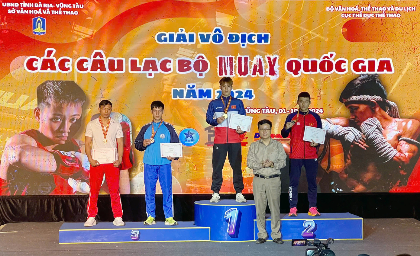 Hoàng Văn Chính giành Huy chương Vàng giải Vô địch các Câu lạc bộ Muay Quốc gia năm 2024 Hoàng Văn Chính giành Huy chương Vàng giải Vô địch các Câu lạc bộ Muay Quốc gia năm 2024