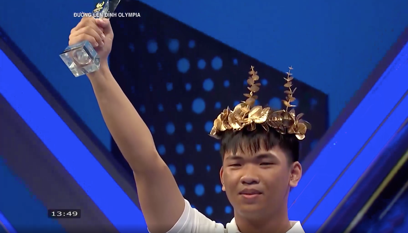 Quốc Trí giành vòng nguyệt quế trận tuần tháng 2 quý III Olympia 25. Quốc Trí giành vòng nguyệt quế trận tuần tháng 2 quý III Olympia 25.