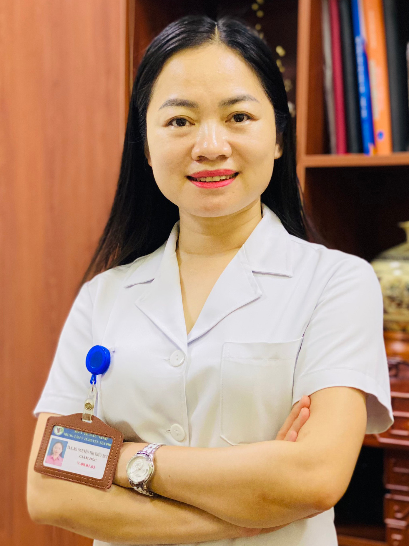 ThS. BS. Nguyễn Thị Thùy Dương - Giám đốc Trung tâm Y tế huyện Yên Phong, tỉnh Bắc Ninh, Chủ tịch Hội Thầy thuốc trẻ tỉnh Bắc Ninh.