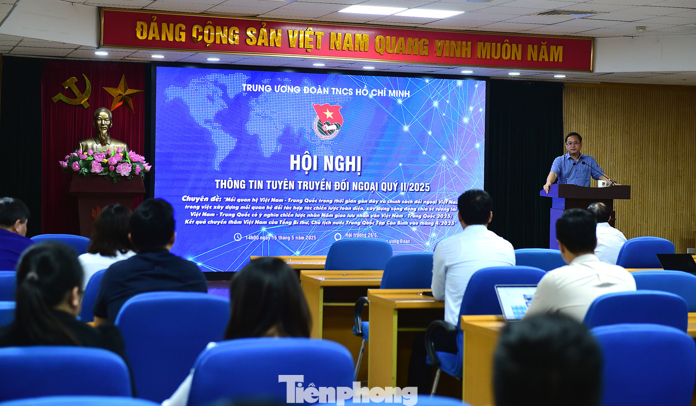 Hội nghị thông tin tuyên truyền đối ngoại quý II năm 2025. Ảnh: Xuân Tùng