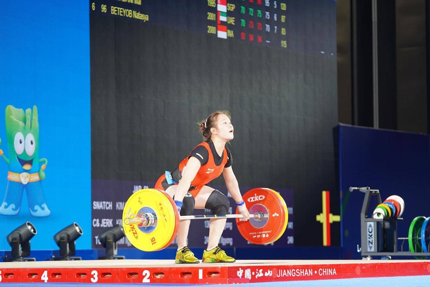 Quàng Thị Tâm thi đấu hạng cân 59 kg nữ giải Vô địch châu Á 2025 Quàng Thị Tâm thi đấu hạng cân 59 kg nữ giải Vô địch châu Á 2025