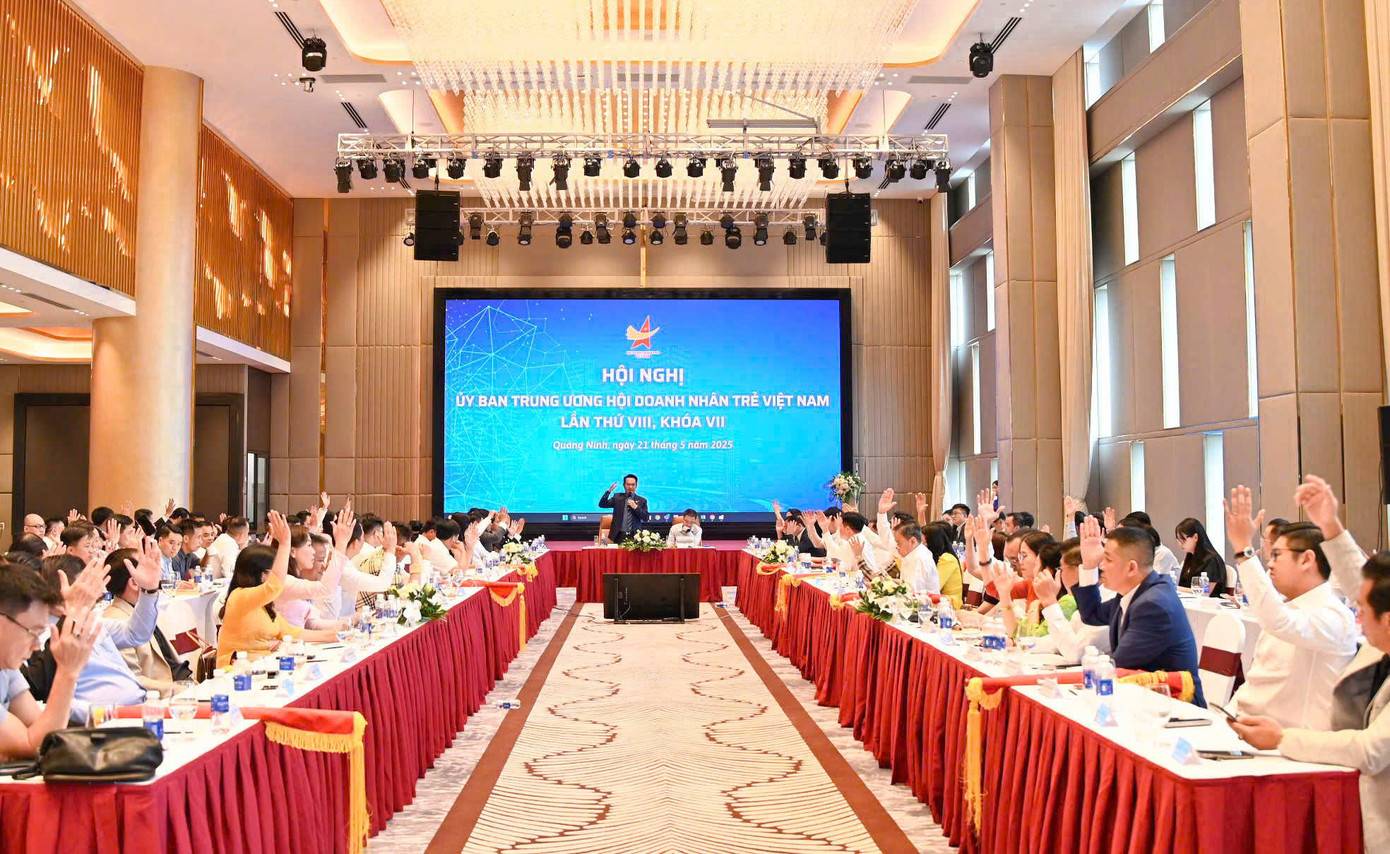 Hội nghị Ủy ban T.Ư Hội Doanh nhân trẻ Việt Nam lần thứ 8 khóa VII diễn ra tại Quảng Ninh. Ảnh: BTC
