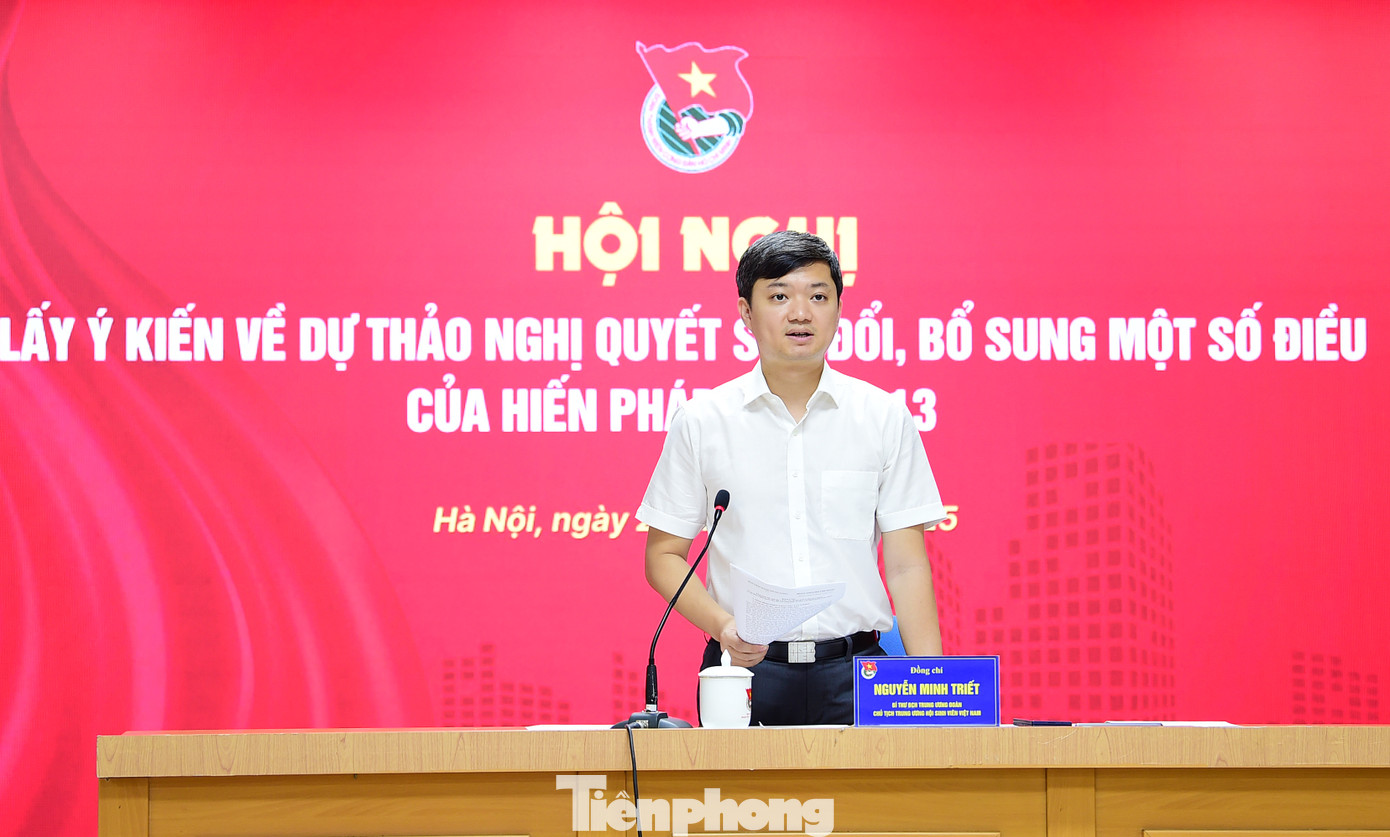 Anh Nguyễn Minh Triết phát biểu kết luận hội nghị. Ảnh: Xuân Tùng