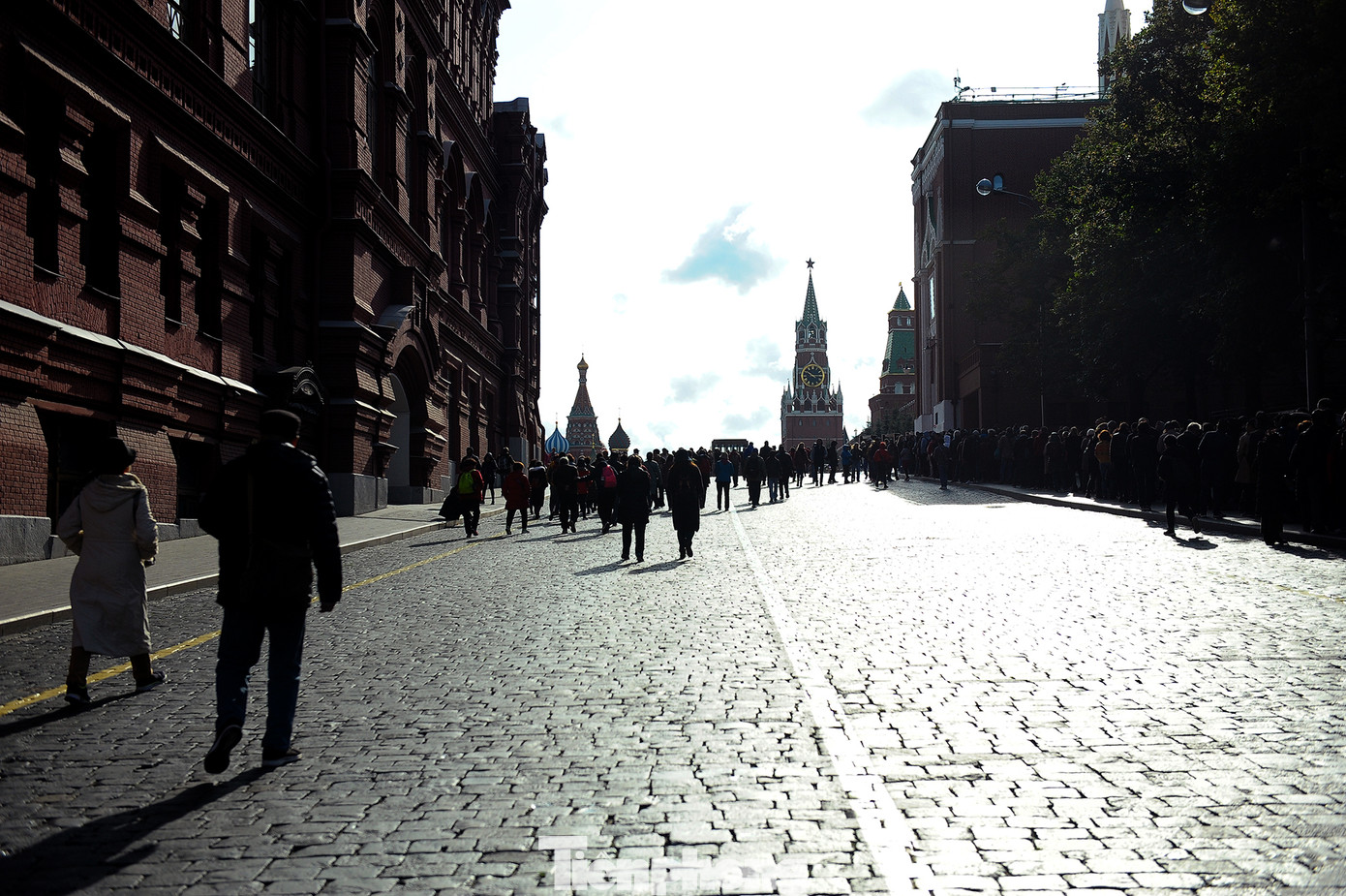 Những viên đá dẫn lối vào Quảng trường Đỏ. Ảnh: Xuân Tùng