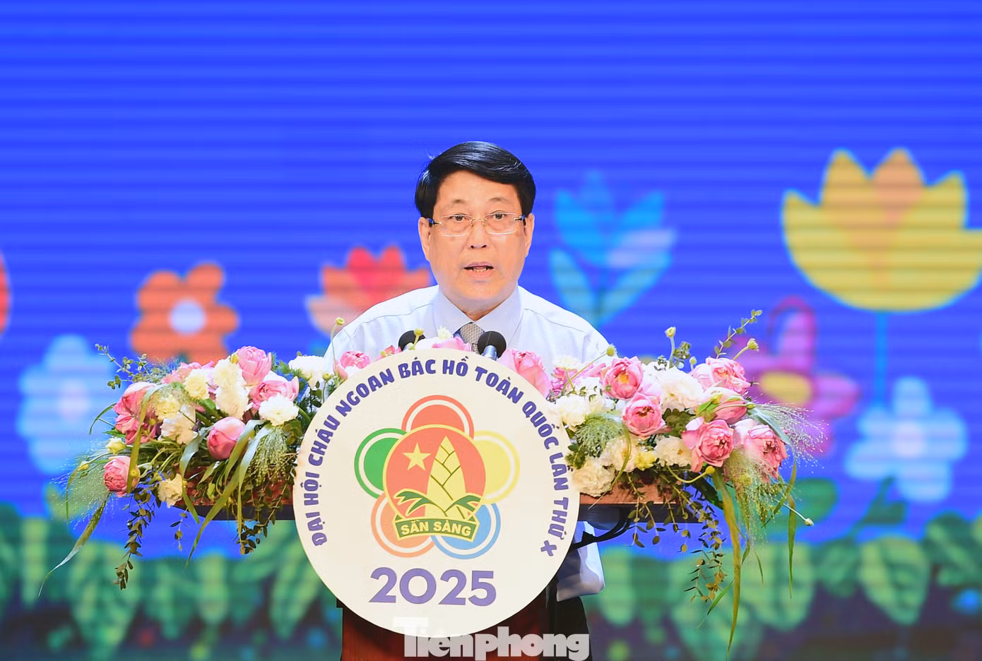 Chủ tịch nước Lương Cường phát biểu tại Lễ tuyên dương. Ảnh: Xuân Tùng