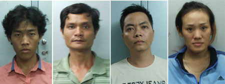 Các đối tượng chủ chốt trong vụ án