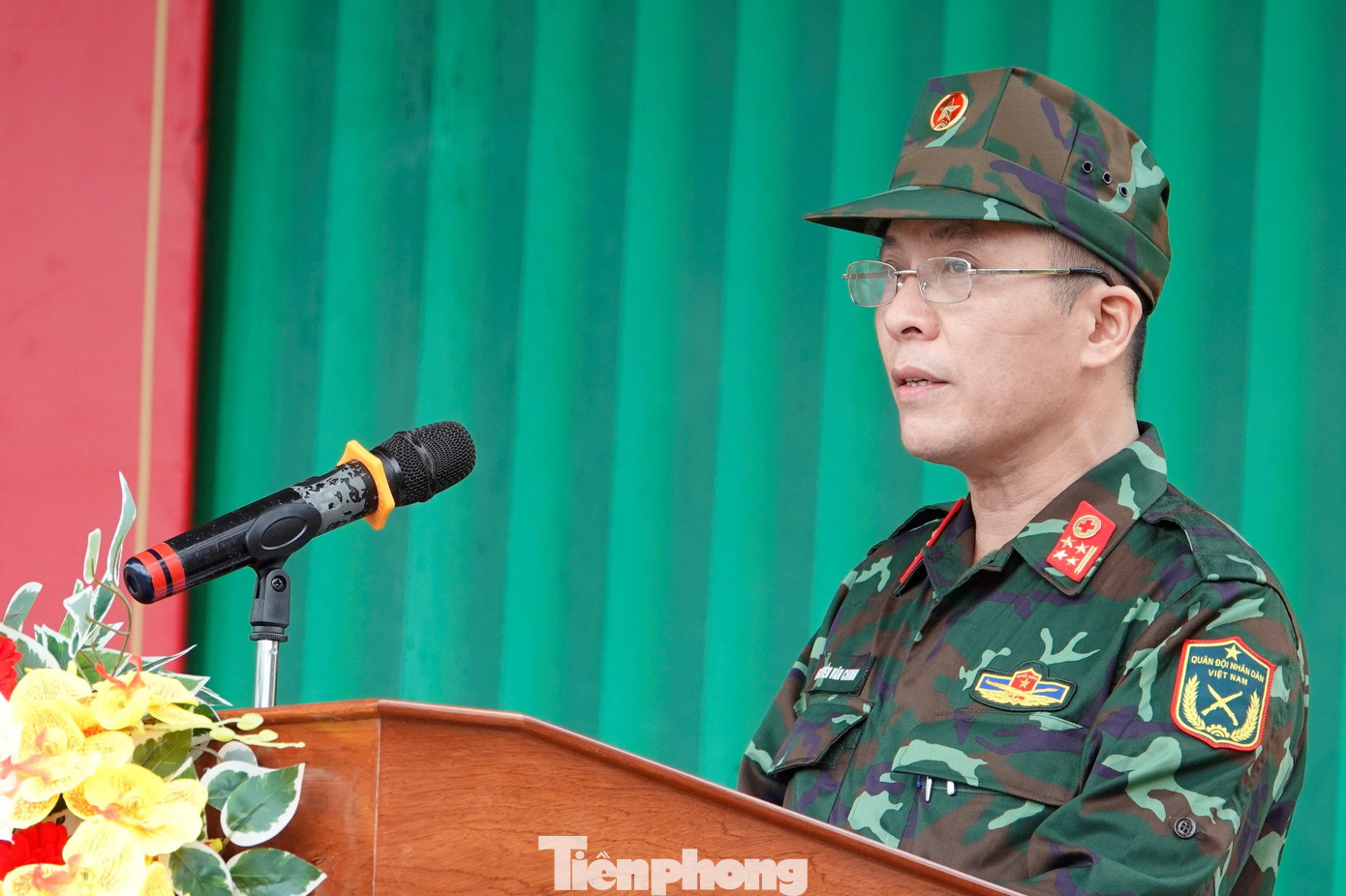 Đại tá Nguyễn Văn Chinh nêu quyết tâm tại lễ xuất quân Đại tá Nguyễn Văn Chinh nêu quyết tâm tại lễ xuất quân