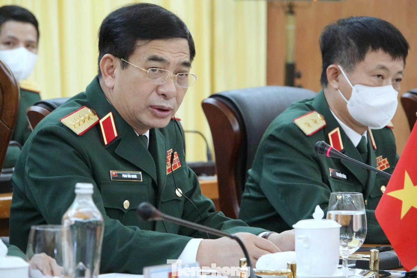 Bộ trưởng Phan Văn Giang phát biểu chào đón người đồng cấp Robert Ben Lobban Wallace tới thăm Việt Nam