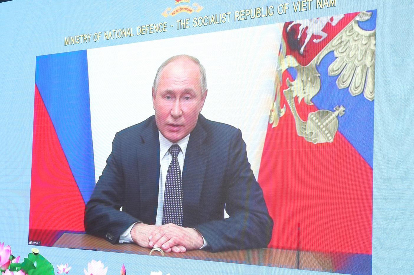 Tổng thống Nga Vladimir Putin phát biểu gửi thông điệp chào mừng