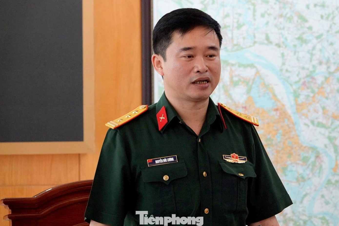 Thượng tá Nguyễn Đức Cương, Phó trưởng Ban Thanh niên Quân đội, Trưởng đoàn khảo sát phát biểu tại buổi làm việc với các đơn vị thuộc Tổng cục Kỹ thuật Thượng tá Nguyễn Đức Cương, Phó trưởng Ban Thanh niên Quân đội, Trưởng đoàn khảo sát phát biểu tại buổi làm việc với các đơn vị thuộc Tổng cục Kỹ thuật