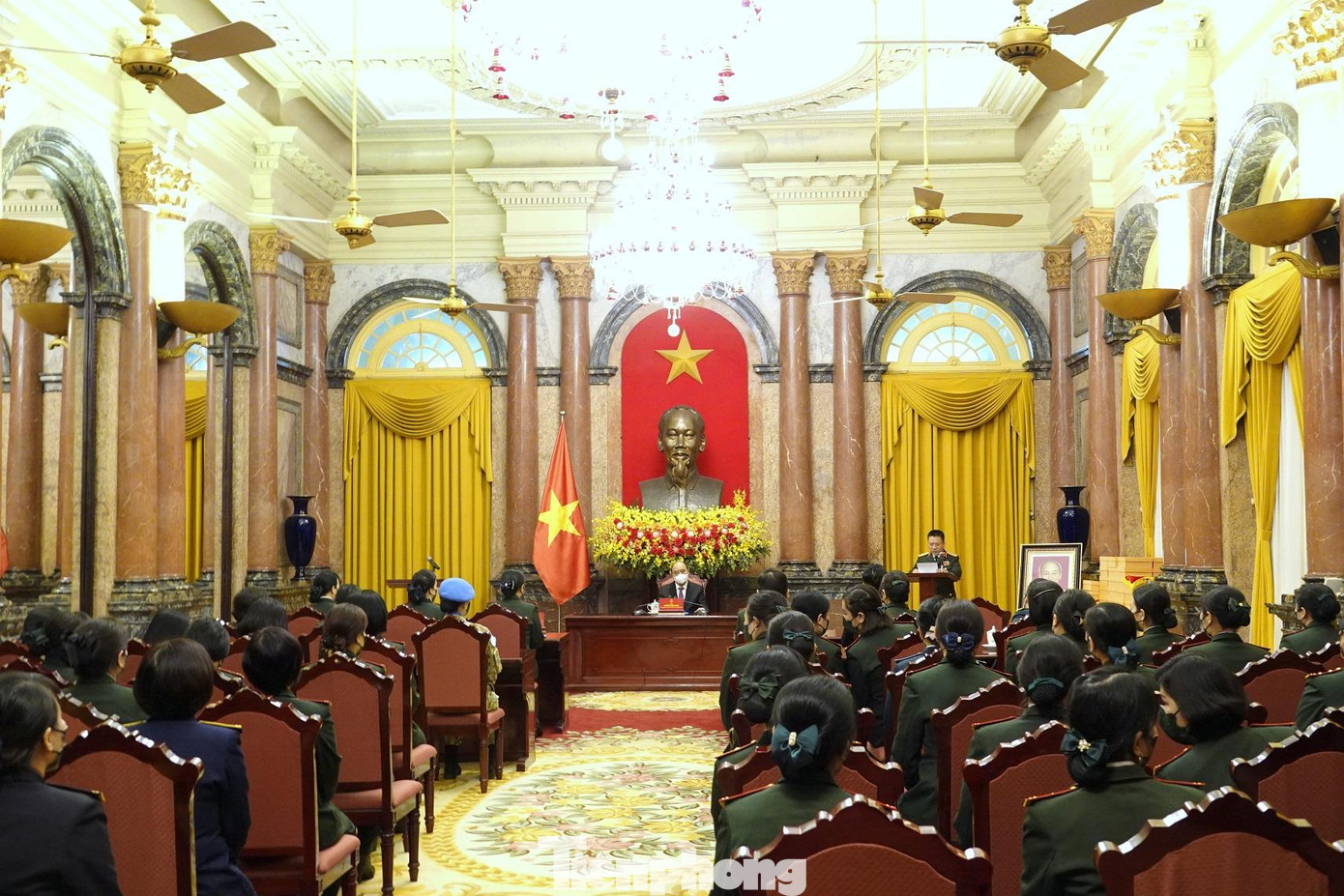 Quang cảnh cuộc gặp mặt tại Phủ Chủ tịch