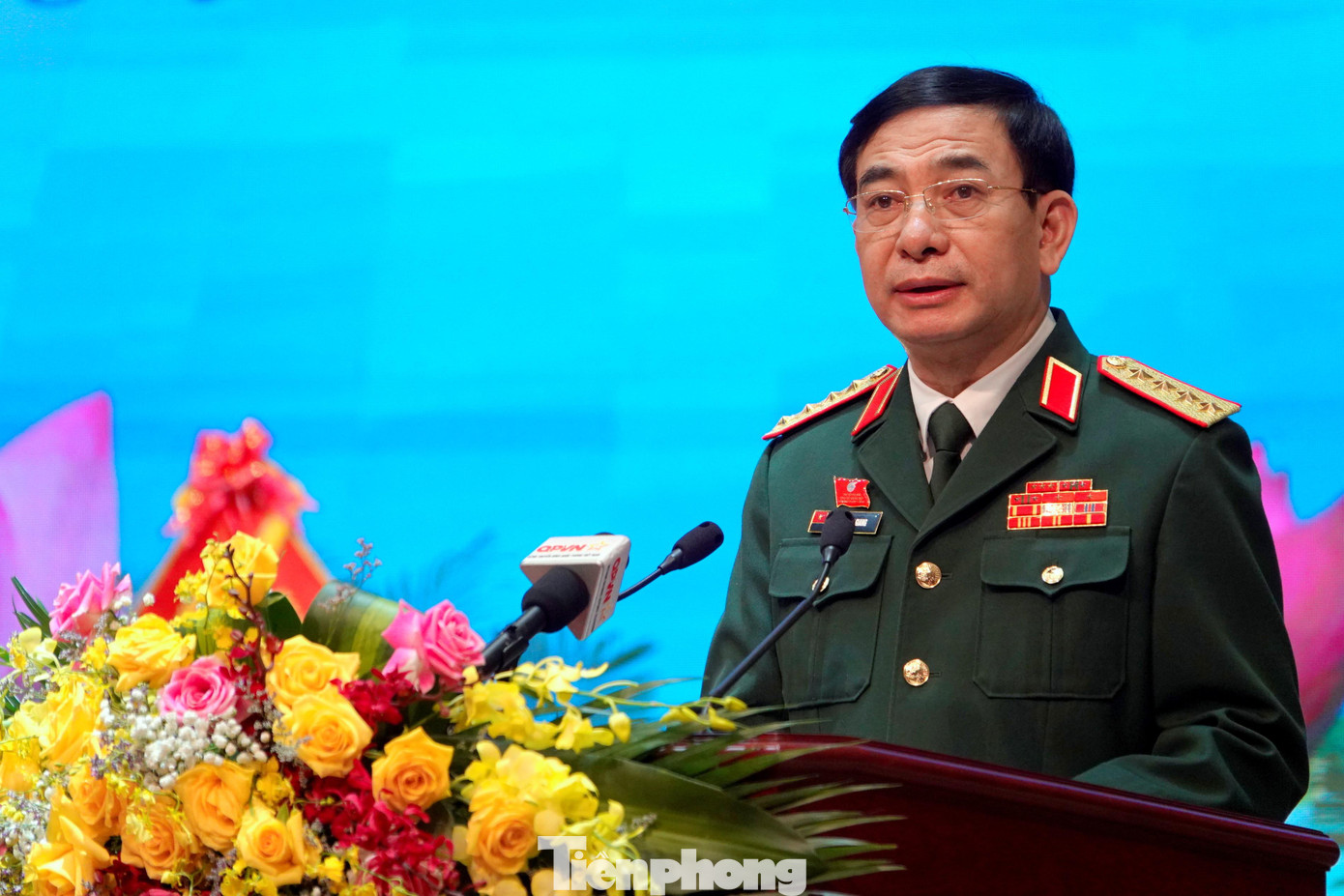 Đại tướng Phan Văn Giang phát biểu chỉ đạo đại hội, sáng 13/12. Ảnh: Nguyễn Minh Đại tướng Phan Văn Giang phát biểu chỉ đạo đại hội, sáng 13/12. Ảnh: Nguyễn Minh