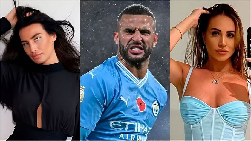 Kyle Walker và Annie Kilner (trái) chia tay sau khi lộ chuyện nam cầu thủ có con thứ hai với Lauryn Goodman. Ảnh: Image via liberta.