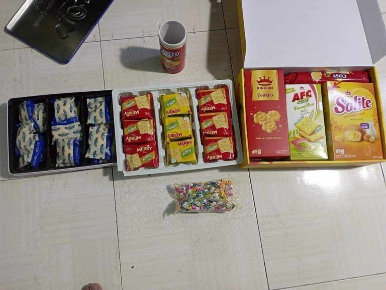 Phần quà Tết của một doanh nghiệp tặng công nhân dịp cuối năm - Ảnh: T.T