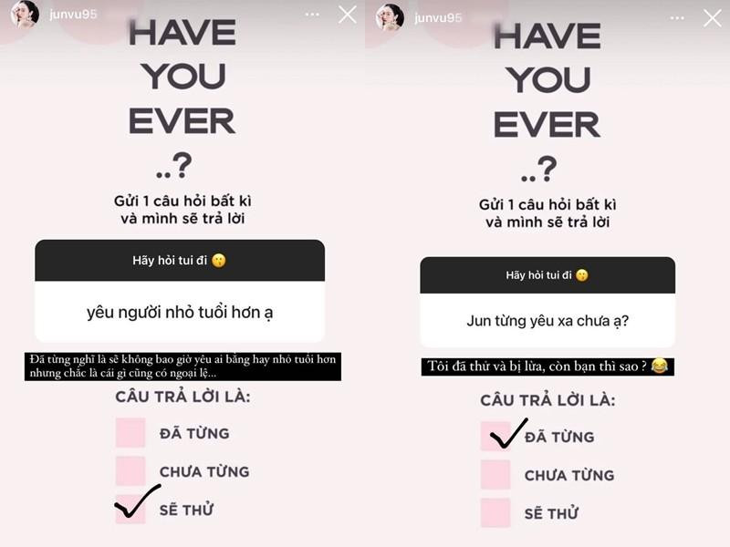 Người đẹp thoải mái chia sẻ chuyện tình cảm cá nhân với người hâm mộ.