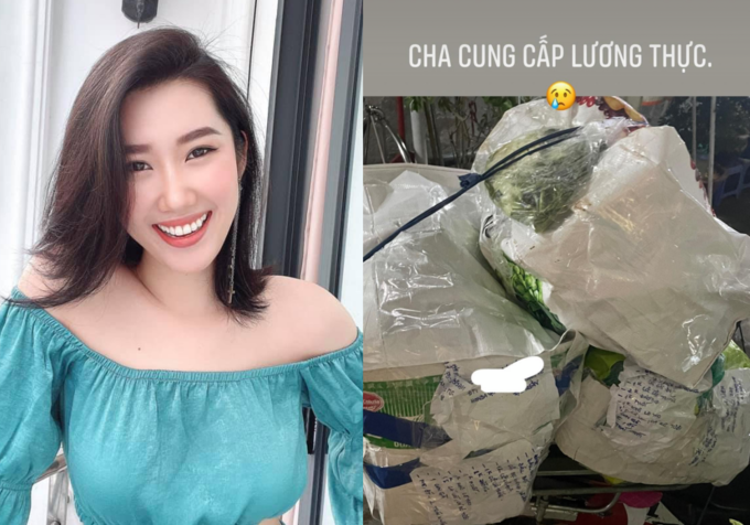 Thúy Ngân chia sẻ bịch lớn bịch bé rau củ do bố gửi lên. Thúy Ngân chia sẻ bịch lớn bịch bé rau củ do bố gửi lên.