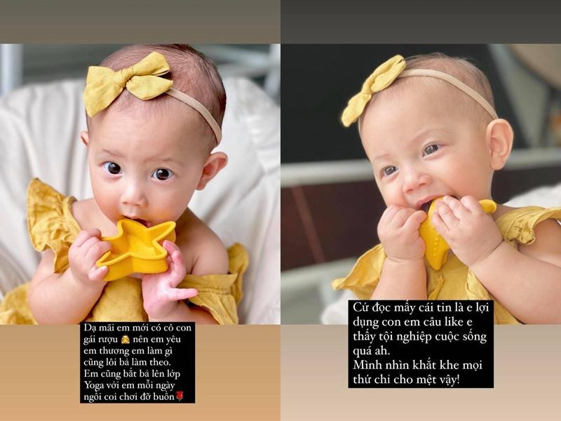 Hồ Ngọc Hà đáp trả khi bị nói lấy con ra để "câu like". Hồ Ngọc Hà đáp trả khi bị nói lấy con ra để "câu like".