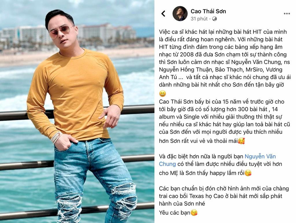 Cao Thái Sơn thể hiện sự bình tĩnh khi các bản hits của mình về tay Nathan Lee.