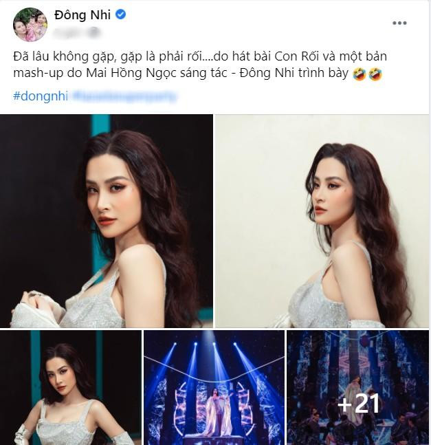 Đông Nhi cảm thấy vui vẻ hơn khi được trở lại sân khấu.