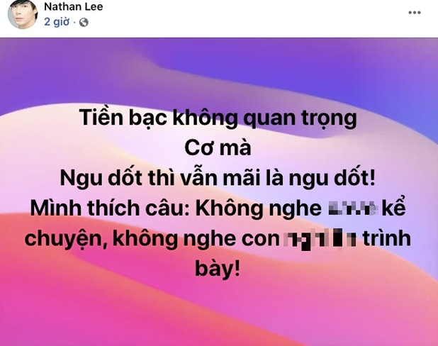 Netizen cho rằng Nathan Lee đã có những lời lẽ quá gay gắt trong sự việc lần này.