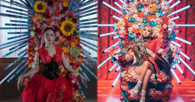 Người đẹp gây tranh cãi ngay từ khi NSX tung ảnh hậu trường MV nhạc phim.