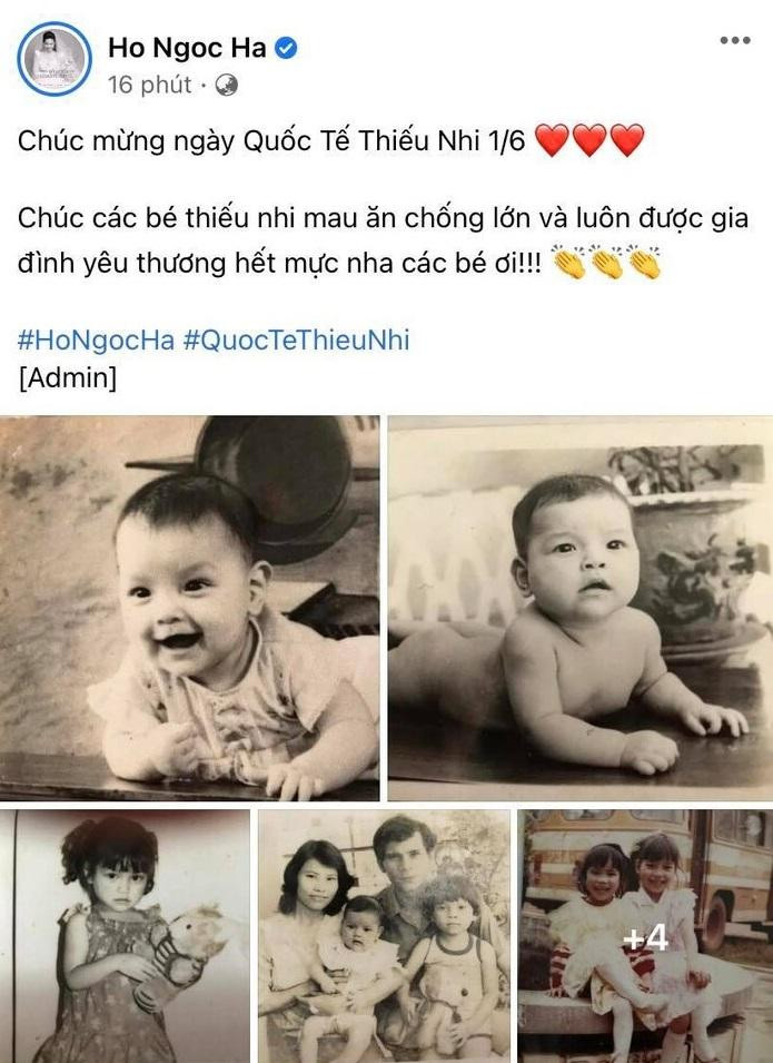 Hồ Ngọc Hà khoe loạt ảnh ngày bé của mình. Hồ Ngọc Hà khoe loạt ảnh ngày bé của mình.