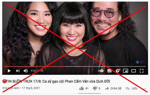 Nghệ sĩ Cẩm Vân bị đưa thông tin sai lệch khiến nhiều khán giả hoang mang. Nghệ sĩ Cẩm Vân bị đưa thông tin sai lệch khiến nhiều khán giả hoang mang.