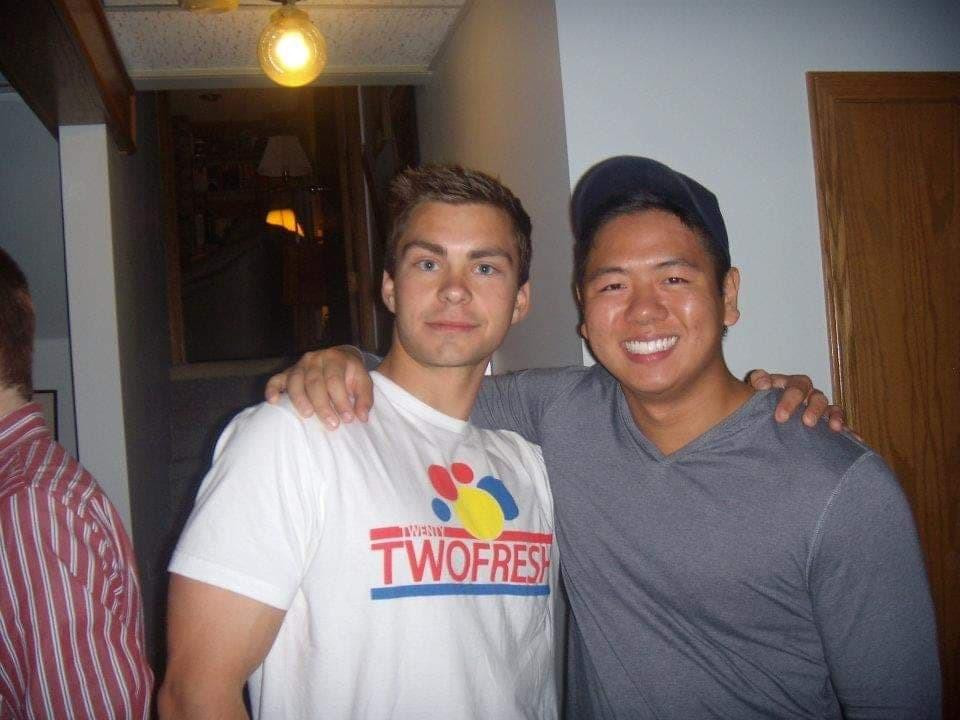 Bức ảnh từng được netizen "đào" được thời còn mũm mĩm của Michael Trương. Bức ảnh từng được netizen "đào" được thời còn mũm mĩm của Michael Trương.