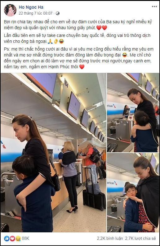 Bài đăng gây xôn xao của Hồ Ngọc Hà.