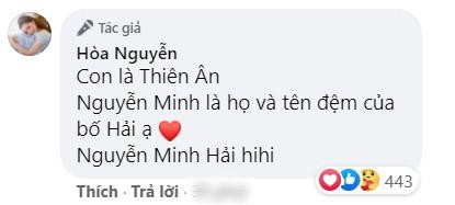 Ca sĩ gốc Bắc Ninh nói thêm về ý nghĩa tên của con trai.