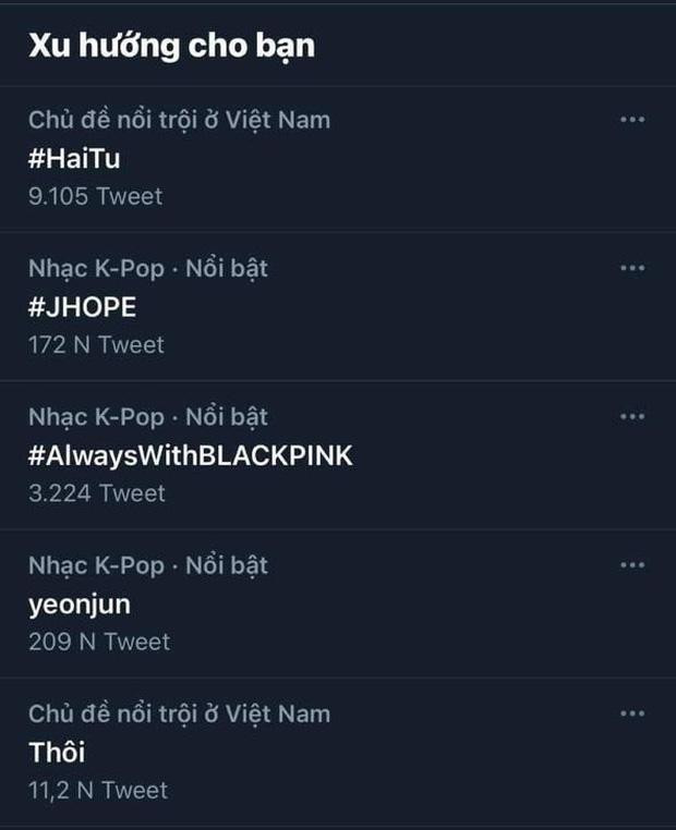 Các bài chúc mừng liên tục "tag" Hải Tú khiến tên cô lên #1 xu hướng Twitter Việt Nam. Các bài chúc mừng liên tục "tag" Hải Tú khiến tên cô lên #1 xu hướng Twitter Việt Nam.