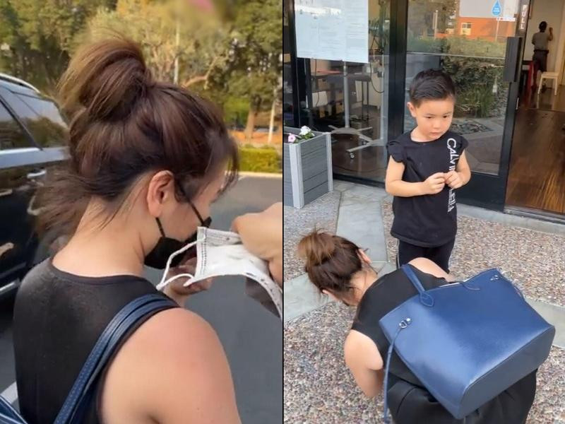 Nam ca sĩ có những cử chỉ ấm áp với vợ cũ và con trai. Nam ca sĩ có những cử chỉ ấm áp với vợ cũ và con trai.