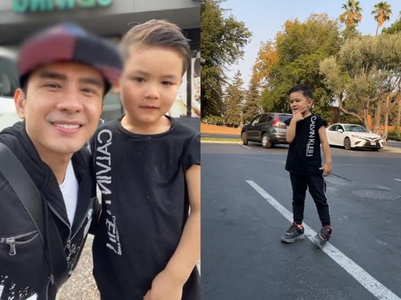 Đan Trường đưa con trai đi cắt tóc, cậu nhóc Thiên Từ ngày càng ra dáng người lớn. Đan Trường đưa con trai đi cắt tóc, cậu nhóc Thiên Từ ngày càng ra dáng người lớn.