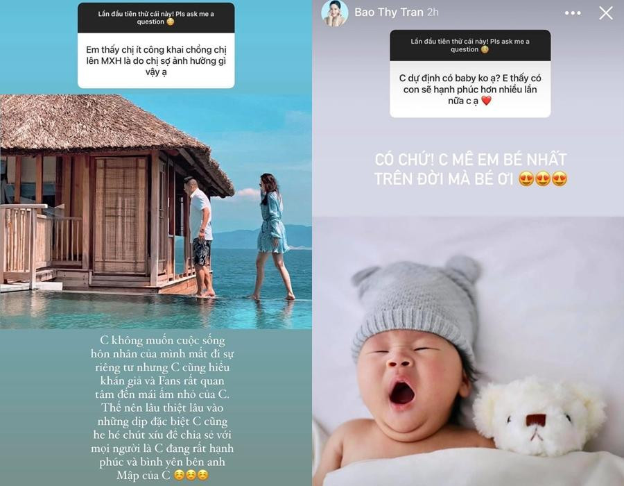 Bảo Thy đang có cuộc sống viên mãn đáng ngưỡng mộ. Bảo Thy đang có cuộc sống viên mãn đáng ngưỡng mộ.