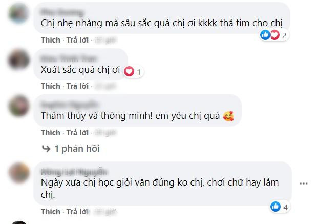 Khán giả cho rằng cô vô cùng thâm thúy khi chia sẻ hình ảnh này.