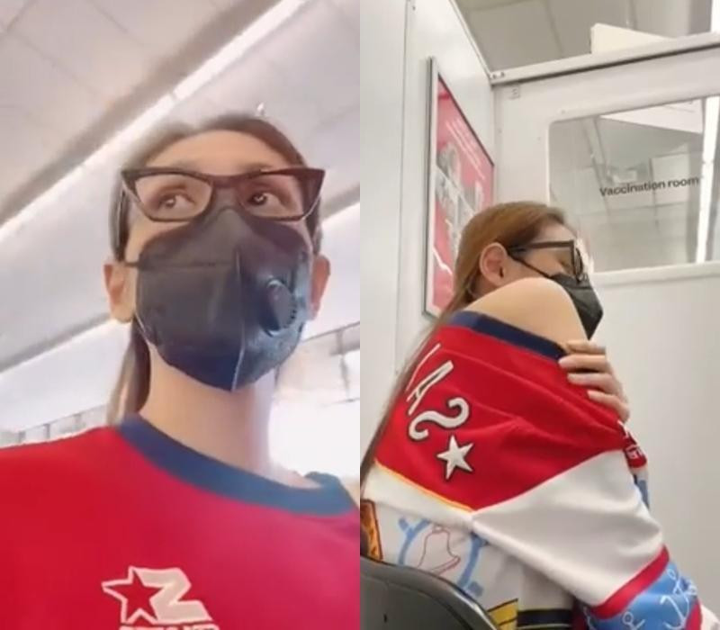 Siêu mẫu Võ Hoàng Yến tiêm vắc-xin tại Mỹ. Siêu mẫu Võ Hoàng Yến tiêm vắc-xin tại Mỹ.