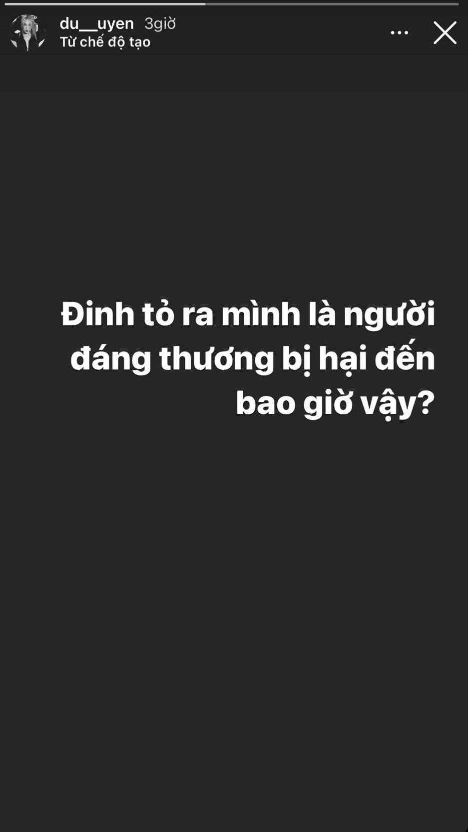 Du Uyên khẳng định Đạt G đang đóng vai nạn nhân.