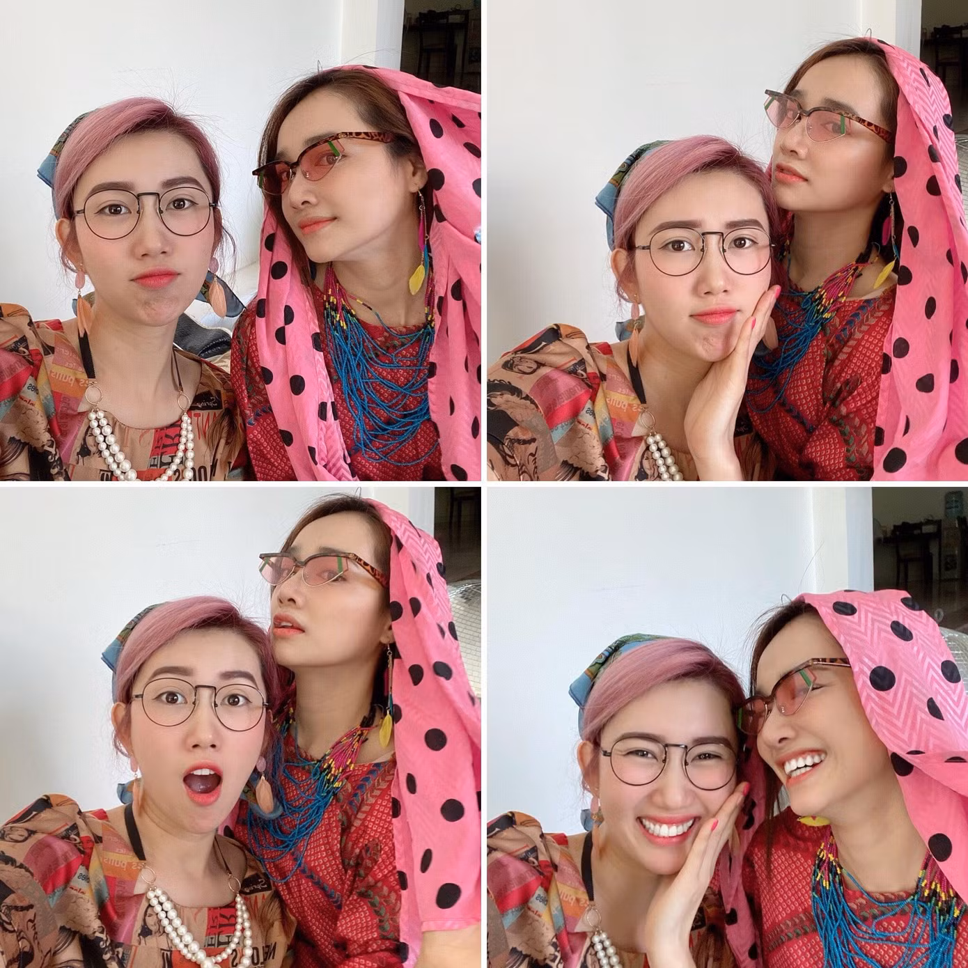 Cặp sao "cosplay" nhân vật bà Ích.