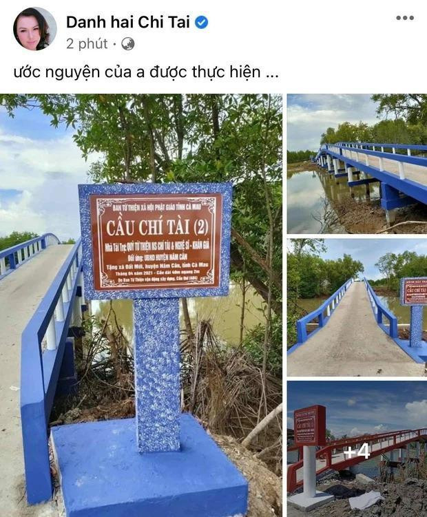 Ca sĩ Phương Loan cập nhật hình ảnh hai cây cầu mang tên Chí Tài vừa được hoàn thành. Ca sĩ Phương Loan cập nhật hình ảnh hai cây cầu mang tên Chí Tài vừa được hoàn thành.