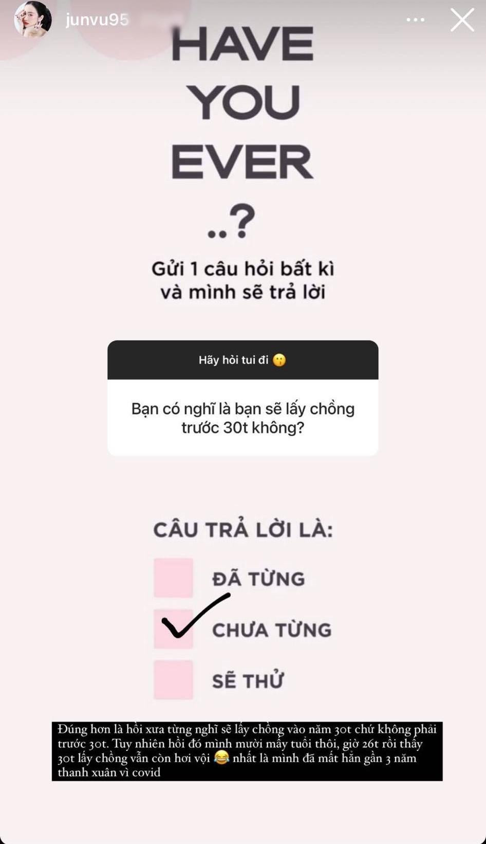 Qua chia sẻ này, netizen đoán ngày cô &quot;lên xe hoa&quot; còn xa.