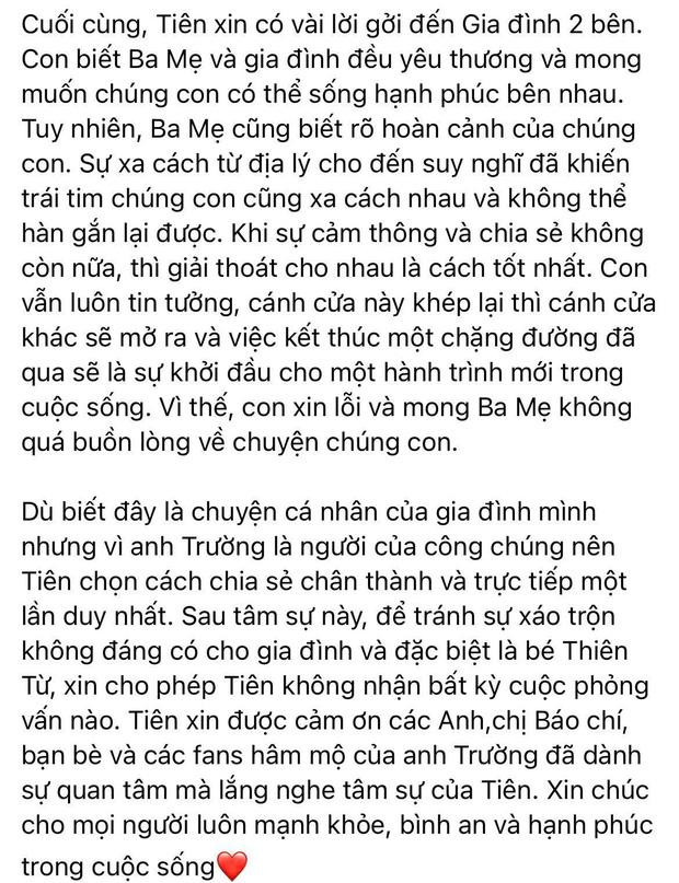 Thông báo ly hôn của doanh nhân Thủy Tiên. Thông báo ly hôn của doanh nhân Thủy Tiên.