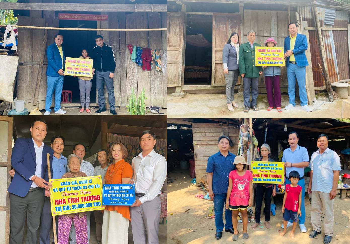 Ông Chí Thiện dùng quỹ từ thiện mang tên cố nghệ sĩ Chí Tài trao tặng nhà tình thương cho người dân có hoàn cảnh khó khăn. Ông Chí Thiện dùng quỹ từ thiện mang tên cố nghệ sĩ Chí Tài trao tặng nhà tình thương cho người dân có hoàn cảnh khó khăn.