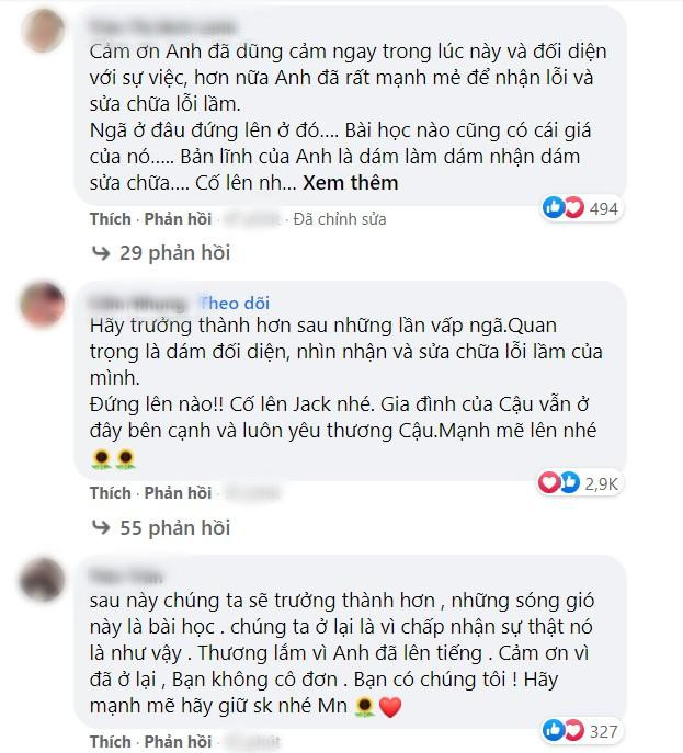 Đông đảo fan mong Jack tiếp tục cống hiến cho âm nhạc.