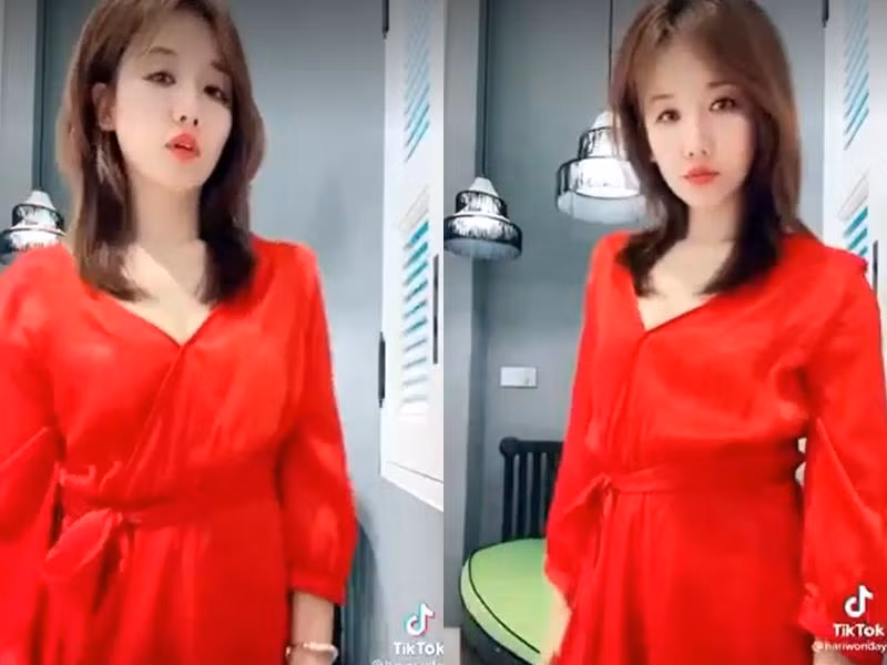 Hari Won dành thời gian ở nhà nghỉ dịch để thực hiện các video TikTok.