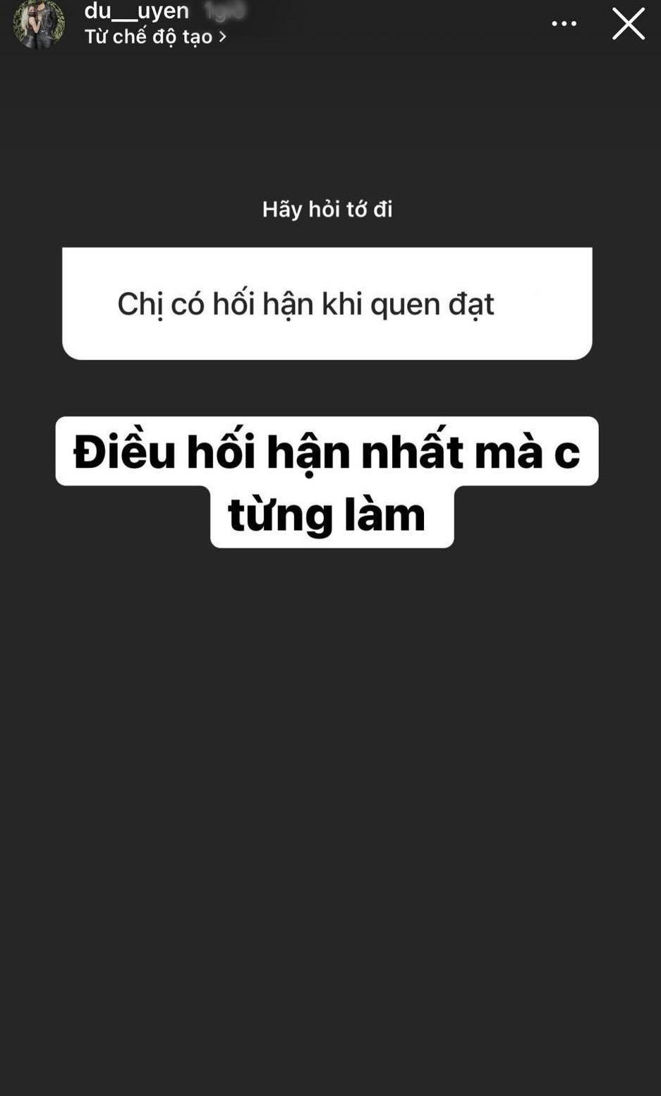 Du Uyên không ngần ngại trả lời câu hỏi liên quan đến Đạt G từ khán giả. Du Uyên không ngần ngại trả lời câu hỏi liên quan đến Đạt G từ khán giả.