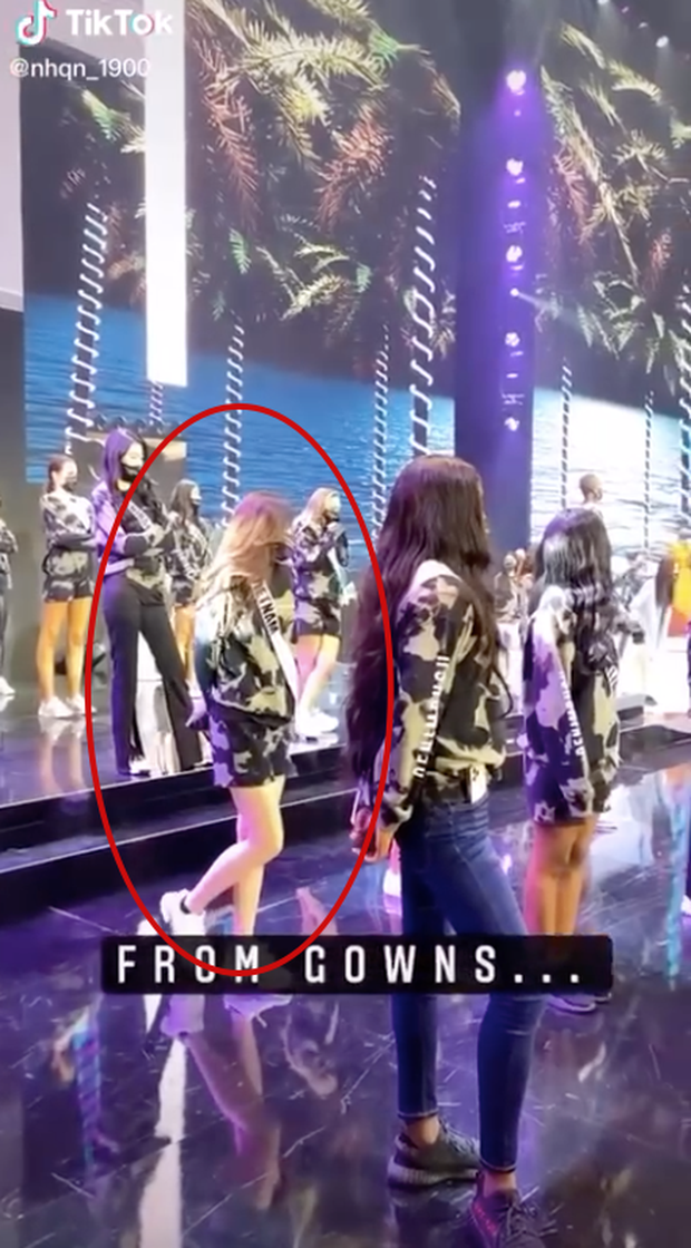 Vị trí của Khánh Vân ở tiết mục đồng diễn trong đêm Chung kết. Vị trí của Khánh Vân ở tiết mục đồng diễn trong đêm Chung kết.