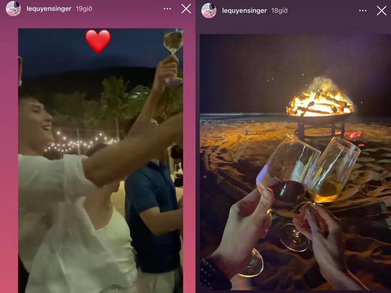 Cặp đôi đón tuổi mới bên nhau.